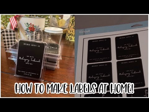 how to make candle labels with cricut